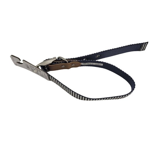 Dog Collar Large 16-22" Metal Clasp Vibrant Life Patterned Blue Stripes Nautical - Picture 2 of 5